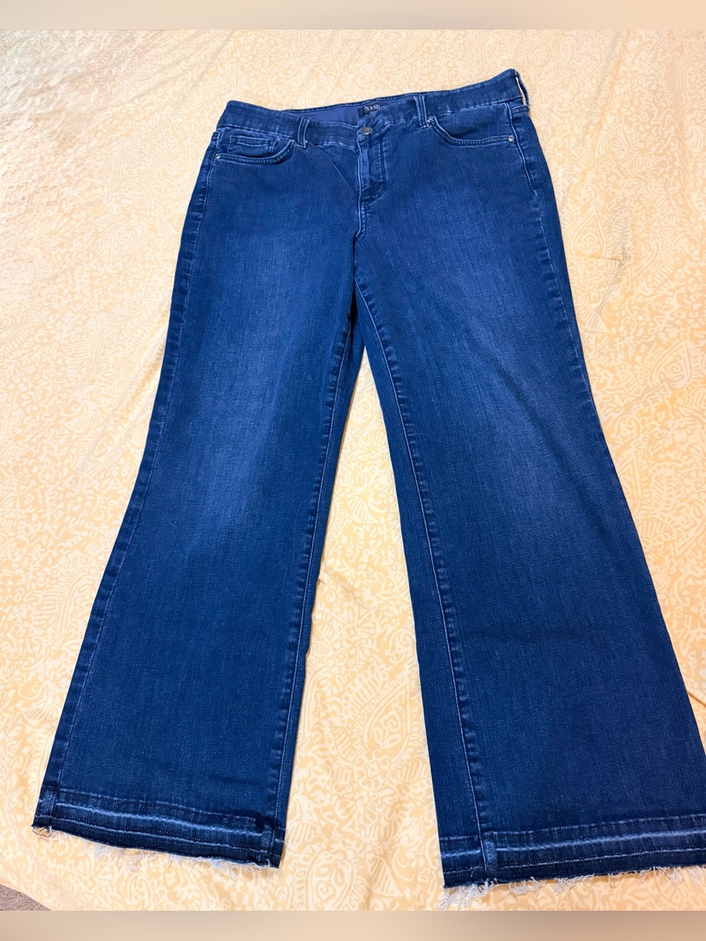 NYDJ Dark Blue Wide-Leg Jeans